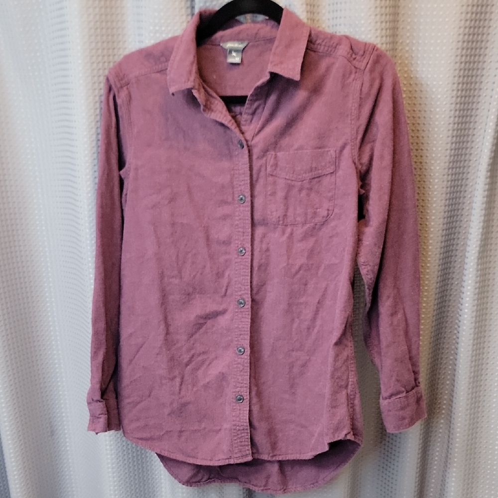 Eddie Bauer Soft Flannel Long Sleeve Button Up Size M